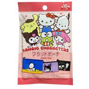 Sanrio Characters Flat Zipper Pouch Blind Bag Hello Kitty Kuromi My Melody